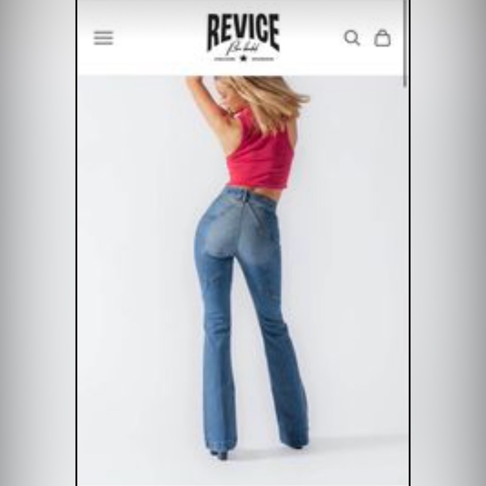 REVICE denim star jeans size 27 - flared bottom